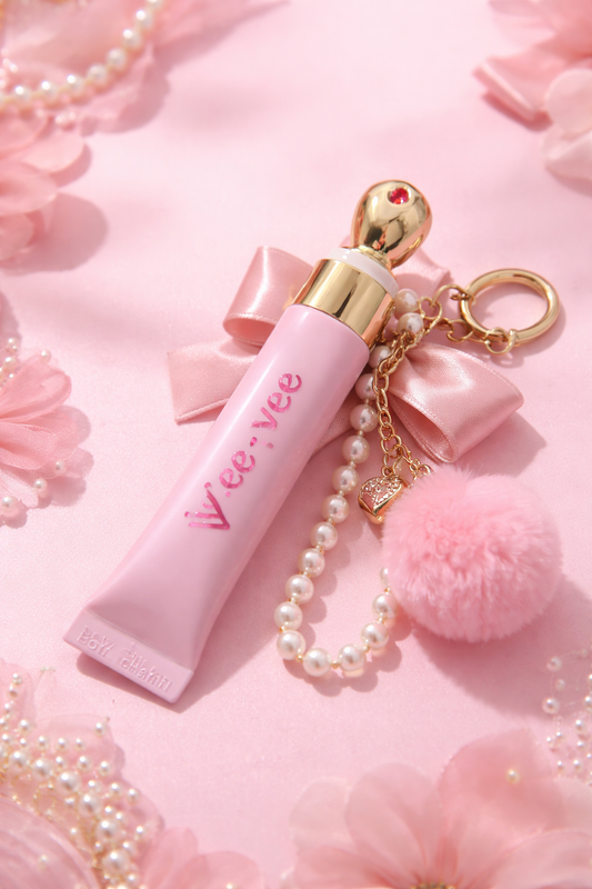 Bow Down Gloss Charm Keychain