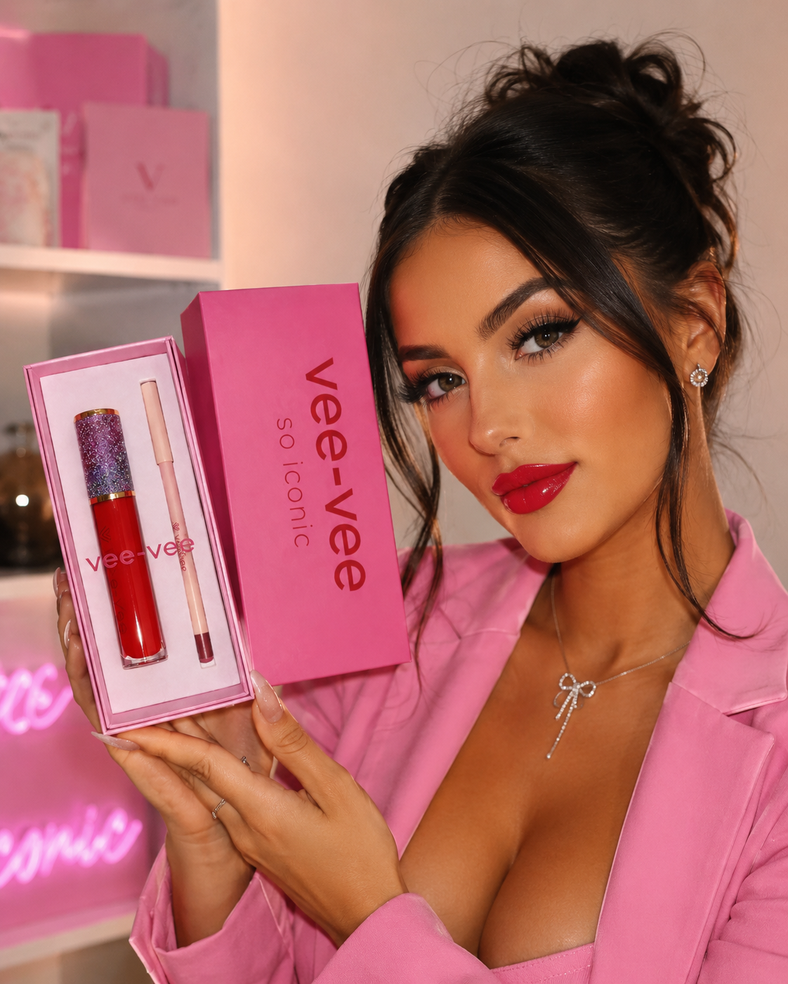 Icon In Red  lipKit