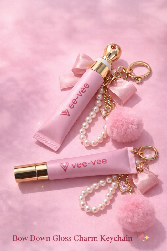 Bow Down Gloss Charm Keychain