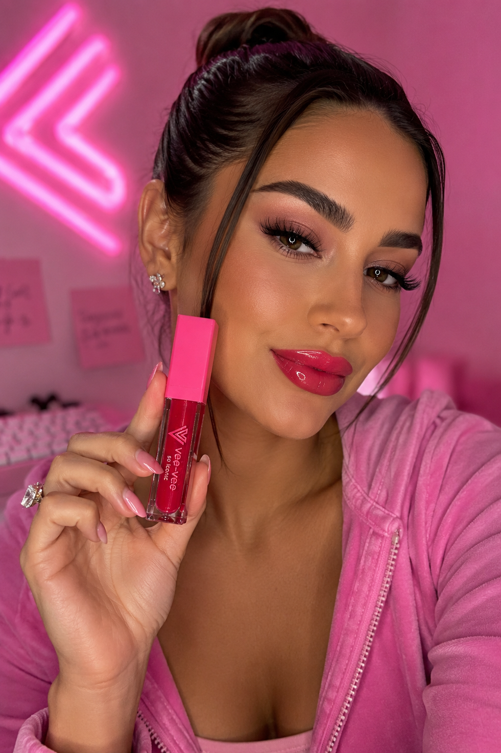 Turn On the Lights Hot Pink Lip-Gloss