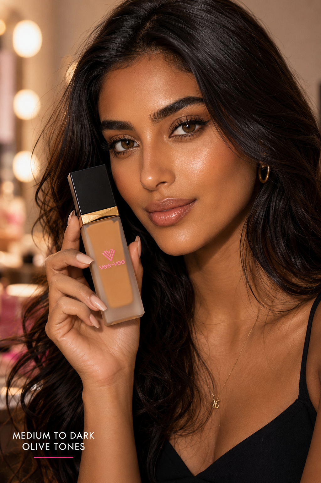 Pure Matte Liquid Coverage Foundation – Medium to Dark Olive Tones