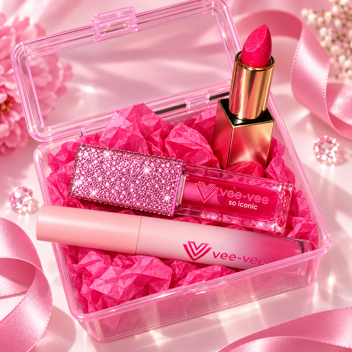 The pink power lip trio