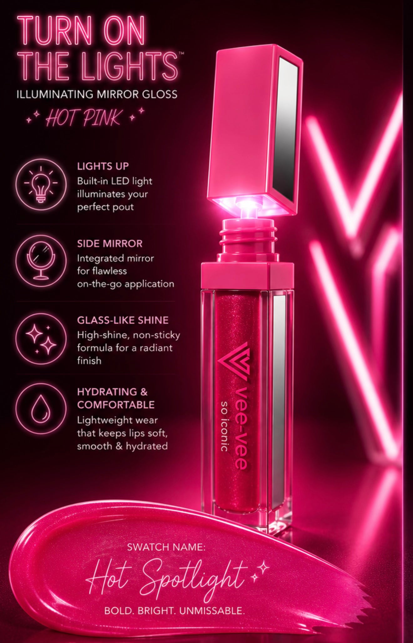 Turn On The Lights Illuminating Mirror Gloss